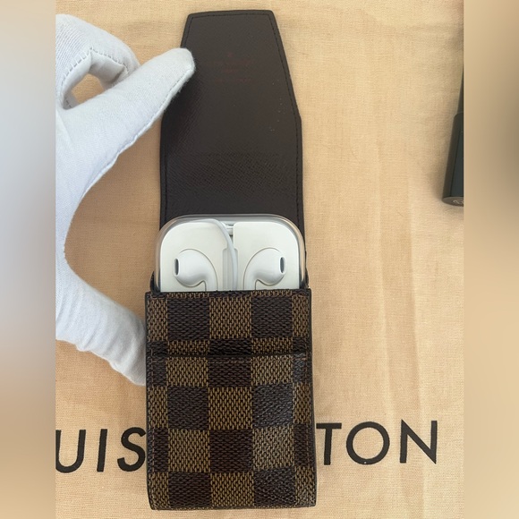 Louis Vuitton Damier Ebene Cigarette Accessory Case Unisex EUC COA Circa 2007 - Picture 6 of 17